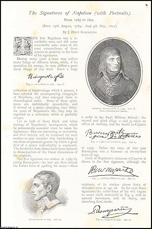 Imagen del vendedor de The Signatures of Napoleon, from 1785-1821. An uncommon original article from The Strand Magazine, 1895. a la venta por Cosmo Books