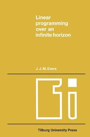 Seller image for Linear programming over an infinite horizon (Tilburg Studies in Economics, Band 8) for sale by NEPO UG