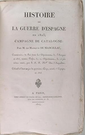 Histoire de la guerre d'Espagne en 1823 - Campagne de Catalogne.