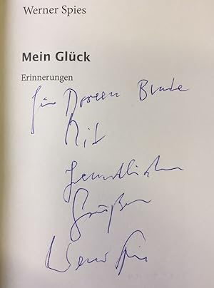 Seller image for Mein Glck. Erinnerungen. for sale by Bhrnheims Literatursalon GmbH