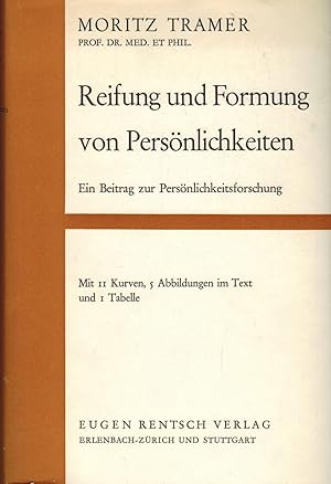 Imagen del vendedor de Reifung und Formung von Persnlichkeiten. Ein Beitrag zur Persnlichkeitsforschung a la venta por Paderbuch e.Kfm. Inh. Ralf R. Eichmann