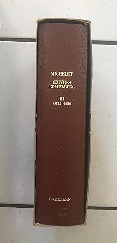 Oeuvres completes III 1832-1839