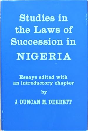 Bild des Verkufers fr Studies in the Laws of Succession in Nigeria zum Verkauf von Ken Jackson