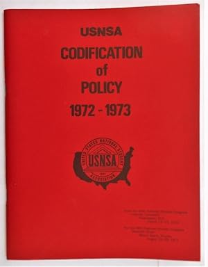 USNSA [United States National Student Association] Codification of Policy, 1972-1973