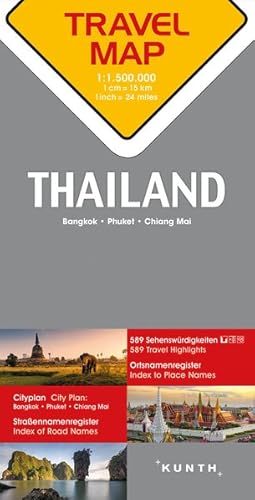 Reisekarte Thailand 1:1.500.000 Travel Map Thailand