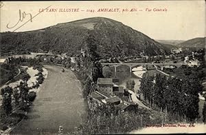 Image du vendeur pour Ansichtskarte / Postkarte Ambialet prs Albi Tarn, vue gnrale du lieu, deux rivires, pont, montagne mis en vente par akpool GmbH