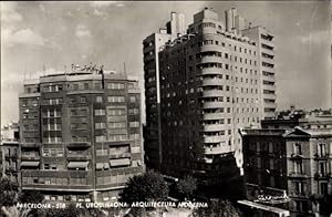 Ansichtskarte / Postkarte Barcelona Katalonien, Plaza Urquinaona, Arquitectura Moderna, Hochhäuser