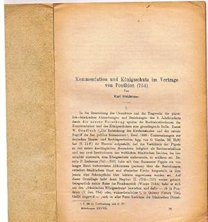 Kommendation und Königsschutz im Vertrage von Ponthion (754).