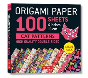 Image du vendeur pour Origami Paper 100 Sheets Cat Patterns 6" (15 CM): Tuttle Origami Paper: High-Quality Double-Sided Origami Sheets Printed with 12 Different Patterns: I (Loose-Leaf Book) mis en vente par BargainBookStores