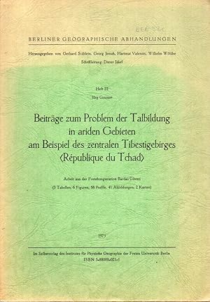 Beiträge zum Problem der Talbildung in ariden Gebieten am Beispiel des