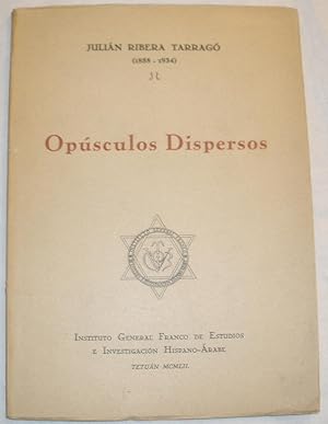 Imagen del vendedor de Opsculos dispersos. a la venta por Aaromadelibros