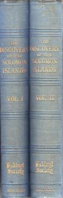 Imagen del vendedor de The Discovery of the Solomon Islands . in 1568. Transl. from the original Spanish manuscripts. Ed. . by Lord Amherst of Hackney, and B. Thomson. 2 vols. a la venta por Berkelouw Rare Books