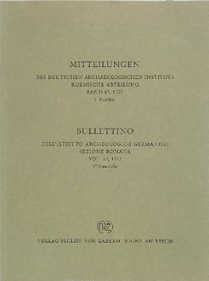 Mitteilungen des deutschen archaeologischen Instituts. Roemische Abteilung Band 82, 1975. 1. Fasz...