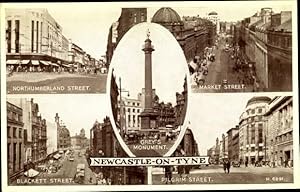 Ansichtskarte / Postkarte Newcastle upon Tyne North East England, Northumberl., Market, Blackett,...