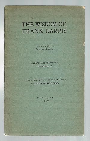 Image du vendeur pour The Wisdom of Frank Harris mis en vente par Andrew James Books