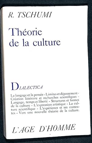 Image du vendeur pour Thorie de la Culture mis en vente par Librairie Lettres Slaves - Francis