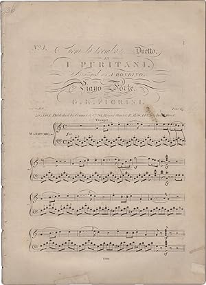 No. 4. Suoni la tromba. Duetto, in I Puritani. Arranged as a Rondino, for the Piano Forte