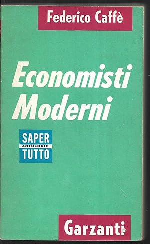 Immagine del venditore per Economisti moderni venduto da Libreria Tara