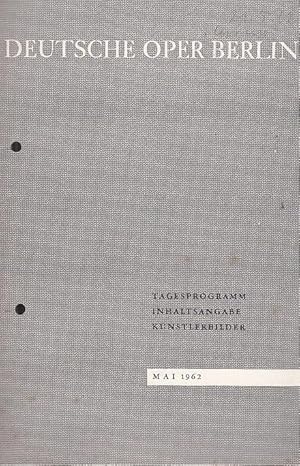 Bild des Verkufers fr Programmheft. Mai 1962. Mit Besetzungsliste zu: Capriccio. Musikalische Leitung: Richard Kraus / Inszenierung: Wolf Vlker / Bhnenbild und Kostme: Wilhelm Reinking / Darsteller: u. a. Elisabeth Grmmer, Hermann Uhde, James Harper, Herbert Brauer, Sieglinde Wagner zum Verkauf von Antiquariat Carl Wegner