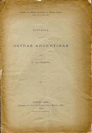 Seller image for Historia de las Ostras Argentinas for sale by Sylvain Par