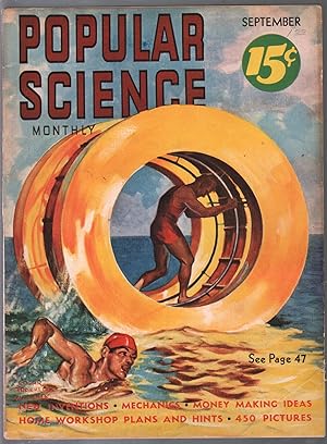 Imagen del vendedor de Popular Science 9/1938-fantasy swim wheel-pulp thrills-Wittmack-fire fighters-FN a la venta por DTA Collectibles