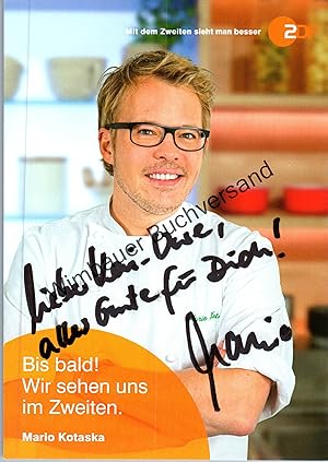 Original Autogramm Mario Kotaska ZDF /// Autogramm Autograph signiert signed signee