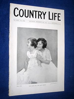 Country Life. No 1719. 28 December 1929. includes Jill and Sally Benson, The Garden Palace of La ...