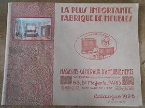 La plus Importante Fabrique de Meubles ? Catalogue Lévitan 1926