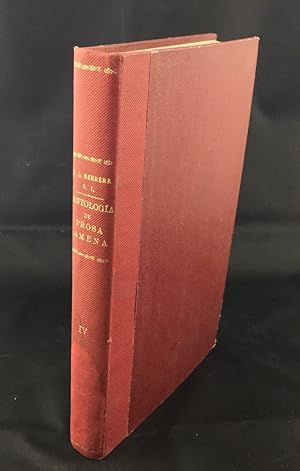 Imagen del vendedor de Antologa de prosa amena, desde alfonso el Sabio hasta nuestros das. Tomo IV, 1828-1918 a la venta por Els llibres de la Vallrovira