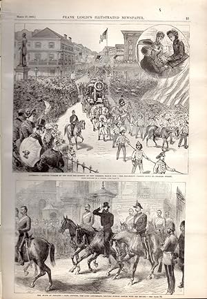 Seller image for ENGRAVING: "Louisiana--Annual Parade of the Fire Department of New Orleans".engraving from Frank Leslie's Illustrated Newspaper: March 17,1883 for sale by Dorley House Books, Inc.