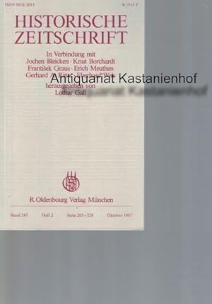 Seller image for Historische Zeitschrift,HIER: Band 245, Heft 2, Seite 265-528, Oktober 1987, for sale by Antiquariat Kastanienhof