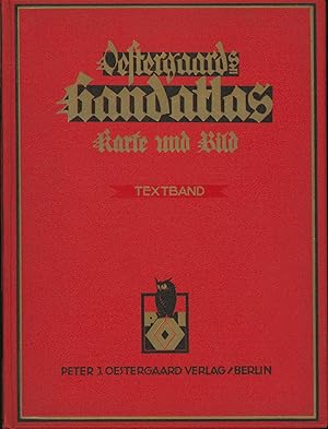 Bild des Verkufers fr Oestergaards Handatlas Karte und Bild, Textband, zum Verkauf von Antiquariat Kastanienhof