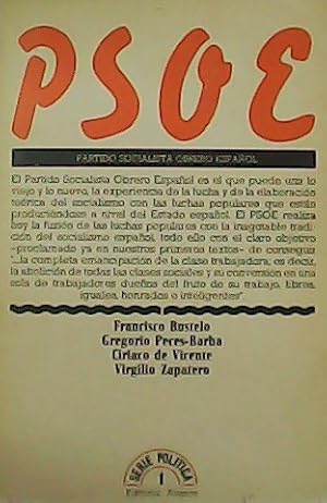 Imagen del vendedor de PSOE. Partido Socialista Obrero Espaol. a la venta por Librera y Editorial Renacimiento, S.A.