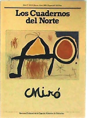 Bild des Verkufers fr LOS CUADERNOS DEL NORTE N 18. Revista cultural. Mir. Colaboran: Pere Gimferrer, Michel Leiris, Gillo Dorfles, Octavio Paz, Jacques Dupin, Fernando G. Delgado, Javero Rubio Navarro, Antonio Tpies, Roland Penrose, Lluis Permanyer. zum Verkauf von Librera y Editorial Renacimiento, S.A.