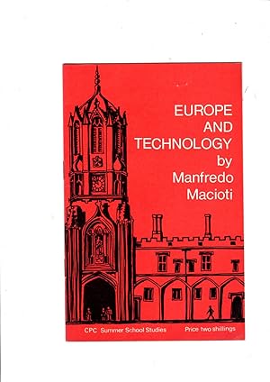 Seller image for Europe and Technology (Conservative Political Centre. Summer school studies, Christ Church, Oxford, 1967) for sale by Gwyn Tudur Davies