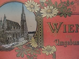 Wien und Umgebung. Leipzig, Glaser, um 1890. Leporello mit 31 (1 dopplblattgr.) Ansichten-Tafeln ...