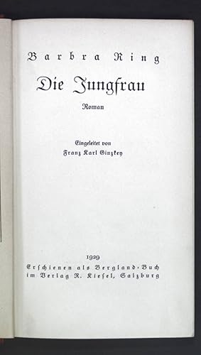 Image du vendeur pour Die Jungfrau - Roman mis en vente par books4less (Versandantiquariat Petra Gros GmbH & Co. KG)