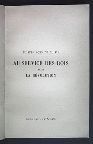 Imagen del vendedor de Au Service des rois: Et de La Rvolution a la venta por books4less (Versandantiquariat Petra Gros GmbH & Co. KG)