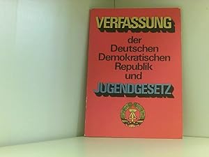 Image du vendeur pour Bestell.Nr. 017899 Verfassung der Deutschen Demokratischen Republik und Jugendgesetz mis en vente par Book Broker