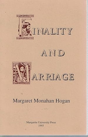 Imagen del vendedor de Finality and Marriage a la venta por Mike's Library LLC