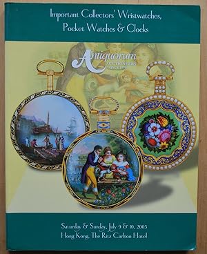 Important collector's wristwatches, pocket watches & clocks. Auction catalogue Hong-Kong 2005.