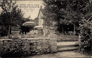 Ansichtskarte / Postkarte Bourron Marlotte Seine et Marne, vue prise du jardin