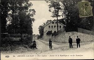 Ansichtskarte / Postkarte Arcueil Cachan Val de Marne, Parc Laplace, Avenue de la Republique et r...