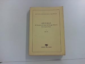 Annali del Seminario di Studi dell' Europa Orientale. Sezione Linguistico-Filologica I. - 1982-1983.