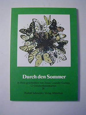Imagen del vendedor de Durch den Sommer / in Holz geschnitten - 12 Geschenkpostkarten a la venta por Antiquariat Fuchseck