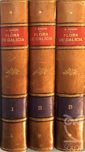 Flora descriptiva e ilustrada de Galicia 3 Vols. (Original)