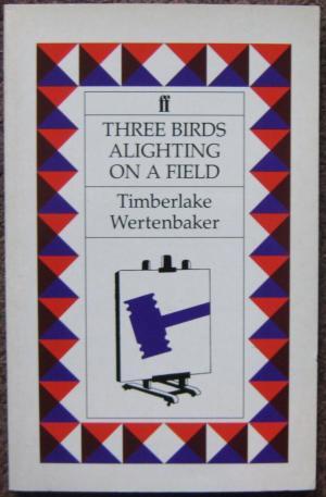 Bild des Verkufers fr THREE BIRDS ALIGHTING ON A FIELD. zum Verkauf von Graham York Rare Books ABA ILAB