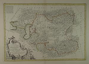Carte de la Tartarie Indépendante qui comprend le Pays de Calmuks, celui des Usbeks, et le Turkes...