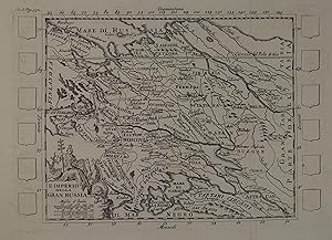 L'Imperio della Gran Russia. Kupferstich-Karte Venedig um 1788, 15 x 21,5 cm (Platte)