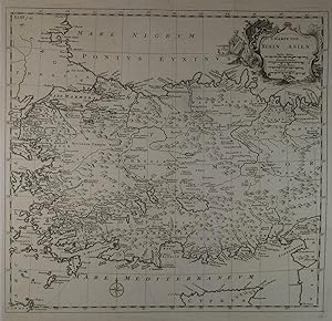 Charte von Klein Asien. Kupferstich-Karte von Richard Pococke aus "Beschreibung des Morgenlandes"...